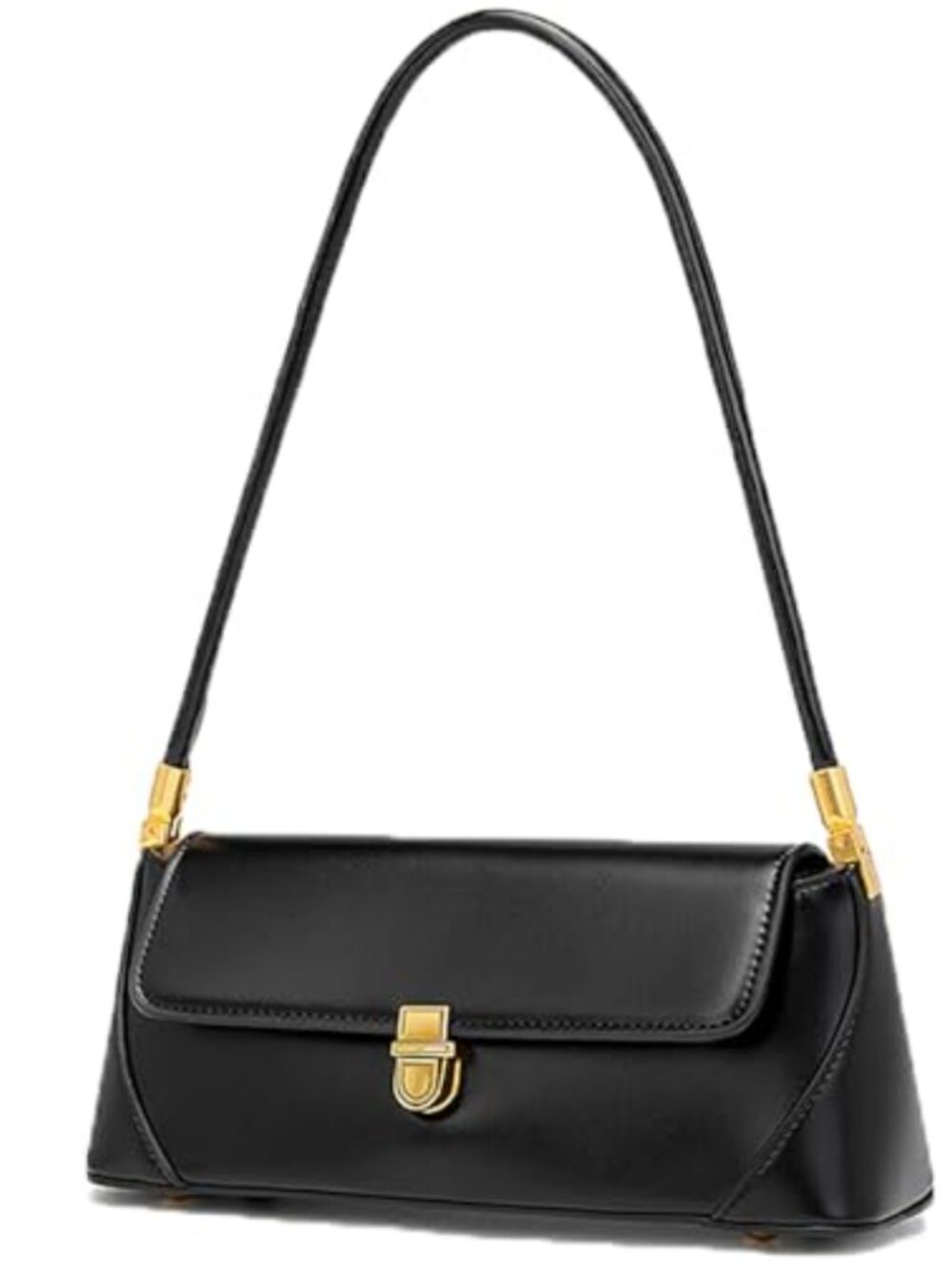PU Leather Shoulder Bag Vegan Handbag Underarm Purse Stylish